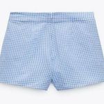 ZARA  Gingham Skort Pleated Photo 1