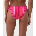 Trina Turk Marai Swimsuit Set One Shoulder Ruffle Pink Striped Padded US 10 NWT Photo 3