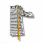 Veronica Beard  Women's Netto Tee Size Small Hydrangea/Multi  Striped Ruched Arms Photo 3