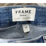 Frame  Denim Le Crop Mini Boot Cut Jeans Womens 25 Snap Sides 26”Wx26”L Blue Photo 3