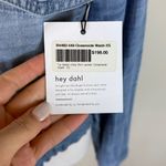 Bella Dahl  Tencel Oversized Cropped Denim Shirt Jacket in Light Blue XS NWT Photo 4