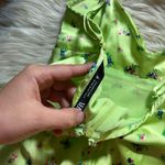 ZARA  Lime Green Floral Mini Dress Photo 8
