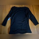 Classiques Entier Vintage Y2K  Black Silk Ruched Top, Size 2X, NWT Photo 6