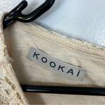 Kookai  Ivory/Cream Lace Long Sleeve Blouson Mini Dress Size 36/US 4 Small Photo 6