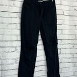 RSQ High Rise Straight Leg Jeans Women’s 27 Black Distressed Denim Button Fly Photo 0