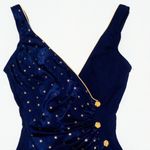 Longitude One Piece Swimsuit-Size 8 Tall-Shelf Bra-Gold Buttons-Stars-Union Made Photo 1