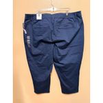 Lane Bryant  Womens Crop Pants Genius Fit Navy Blue Size 26 Plus Photo 3