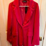 Allegra K  Women's Fuchsia Blazer Photo 0