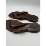 L'Artigiano del Cuoio Shoes Size 7 Brown Italian Leather Sandals‎ Made Italy Photo 2