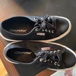 Superga Cute Black / White Womens Worn / Used  Sneakers Photo 4