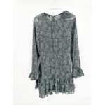 Likely  Hanner Floral Print Long Sleeve Ruffled Slate Mini Dress Size 2 Photo 2