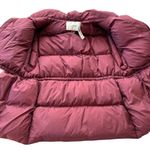 Aritzia Wilfred Laramie The Chalet Puffer Vest Goose Down Merlot Red Medium NWT Photo 7