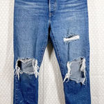 Levi's Levi’s‎ Premium Dark Wash Distressed 501 High Rise Jeans Photo 0
