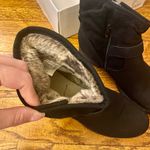 Global Win Suede Ankle Boots Black Size 10 Photo 2