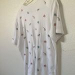 Napa valley White embroidered Animal Print Shirt large Photo 2