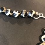 SIMON SEBBAG Tortoise Shell Agate Necklace with Sterling Silver Modern Pendant Black Photo 15