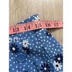 Talbots 8 Blue Rayon Viscose Crepe Cute Buttons Daisy Polka Dots Skirt Photo 11
