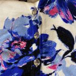 Inc international I.N.C. Floral Button Down 3/4 Sleeve Floral Sweater Photo 3