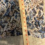 Veronica M  Snakeskin Print Blouse in Blue and Cream Photo 4