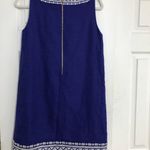 Kate Spade Dress Laureen Embroidered Shift Dress linen blend blue women’s size 4 Photo 8