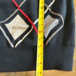 Paolo Gucci Sweater Vintage Sweater Knit Black Grandpa Golf Retro Argyle Red Photo 7