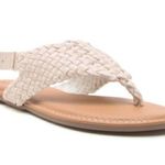 Qupid Nude Braided Gladiator Sandals NWB Size 6 Photo 0