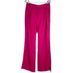 Veronica Beard  Robinne Wide Leg Linen Blend Pants Fuchsia Pink Size 8 Photo 5