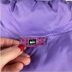 REI Quilted Floral Embroidered Puffer Jacket Purple Size Small Photo 11