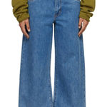 Levi's  Blue '94 Baggy Wide Leg Jeans Raw Distressed Hem‎ Size 29 Cropped Photo 0