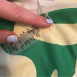 Lulus Beachy Bestie Green & Yellow Abstract Side Tie Bikini Bottoms Size XL NWT Photo 4