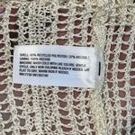 A New Day Maxi Dress L NWT Open Work Knit Cream Black Stripe Beach Summer Trip Photo 7