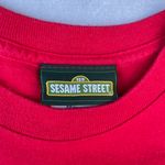 Sesame Street Vintage Elmo Red Sketch Face Graphic T-shirt Photo 3