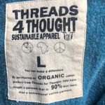 Threads 4 Thought organic sustainable teal hoodie womens size L animal print Size L Photo 3