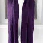 Donna Karan  Wool Ribbed Kinit Cardigan in Purple, Size M/L New w/Tag Photo 0