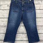 Abercrombie & Fitch  Dark Wash Low Rise Capri Crop Jeans [Size 8] Made in USA VTG Photo 0