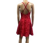 Jessica McClintock Gunne Sax  Red Fit and Flare Semi Formal Party Dress Juniors 7 Photo 1