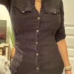 James Perse James Perce Black Button Down Photo 1