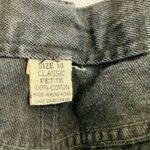 NY Jeans Vintage Black Denim Straight Leg Classic Petite High Waist Mom Jean Photo 5