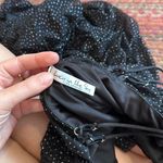 Lucy in the Sky BLACK MESH SILVER GLITTER PARTY DRESS Photo 2