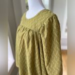 Ophelia Roe  Olive Green Textured Flowy Blouse Top Size Medium NWT Photo 11