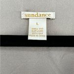 Sundance  Womens Sophia 100% Silk Grey Dress Pleated VNeck Drawstring Waist Large Photo 3