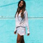 For Love & Lemons ole pastel print mosaic top and skirt set Photo 2