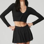 Alo Yoga Black XS cropped whisper cardigan NWT Sold Out Photo 0