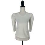 ALC Frank A.L.C. Karlie Puff-Sleeve Tee in White Photo 2