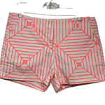 Vinyard Vines womens Shorts White‎ Orange Pattern Size 10 Photo 0