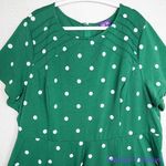 Unique Vintage  X GB Green Polka Dot Dress, 5X‎ Photo 3