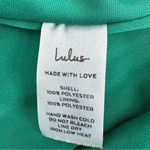 Lulus Romantic Love Floral Chiffon Ruffle Cold Shoulder Midi Dress Green XS Photo 12