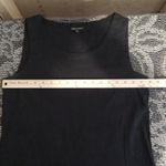 Eileen Fisher  Black Sheath Midi Dress Scoop Neck Linen Blens Easter Church Xs Photo 8