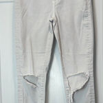 American Eagle  White distressed super hi rise jegging  Jeans size 8 regular. Photo 0