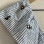 Abercrombie & Fitch Embroidered Floral Single Shoulder Striped Cotton Tank Med Photo 1